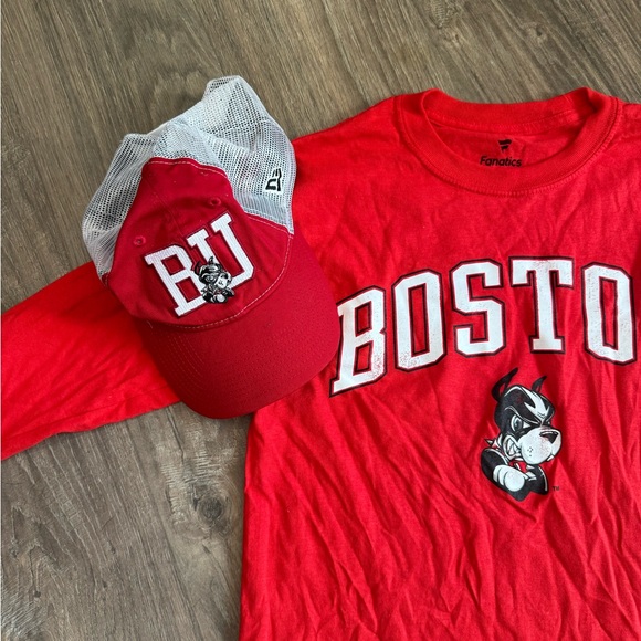 Fanatics Other - Fanatics Red and White Boston University Apparel Set